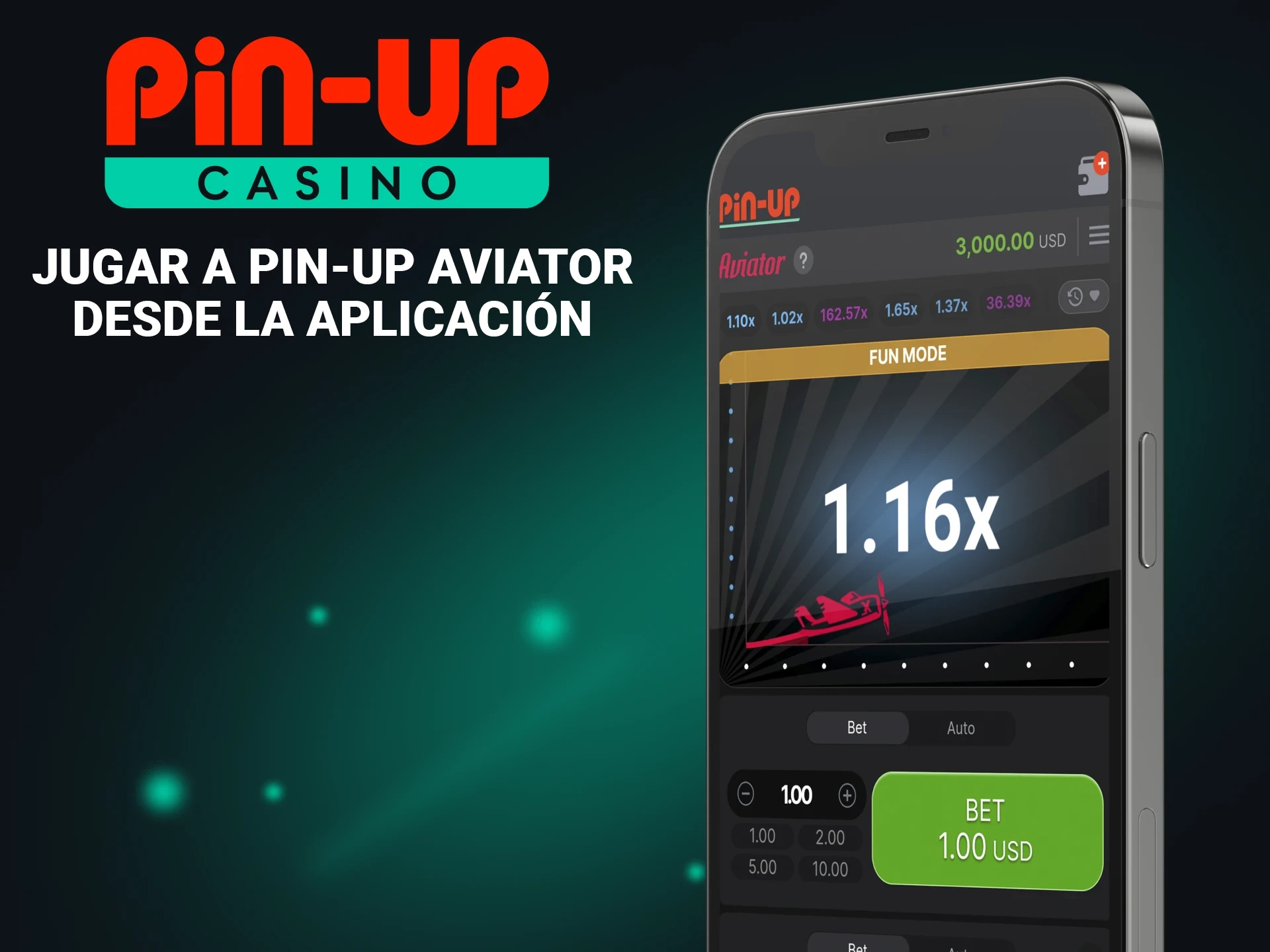 Descarga la aplicación Pin Up para jugar al juego Aviator.