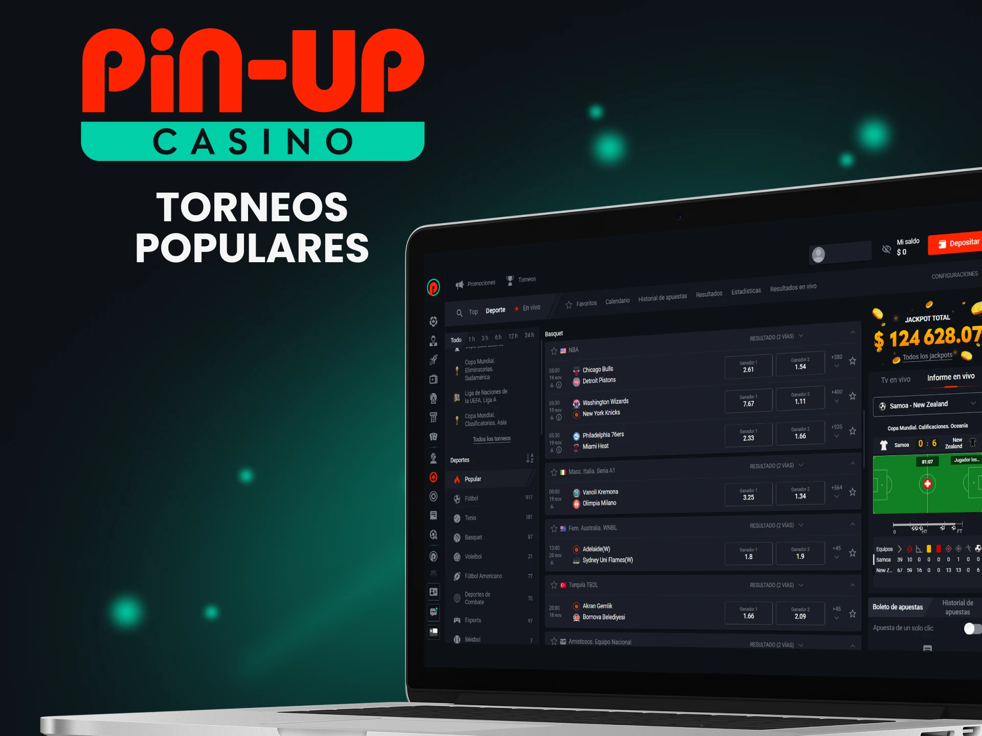 Elija eventos de baloncesto populares para apostar en Pin Up.