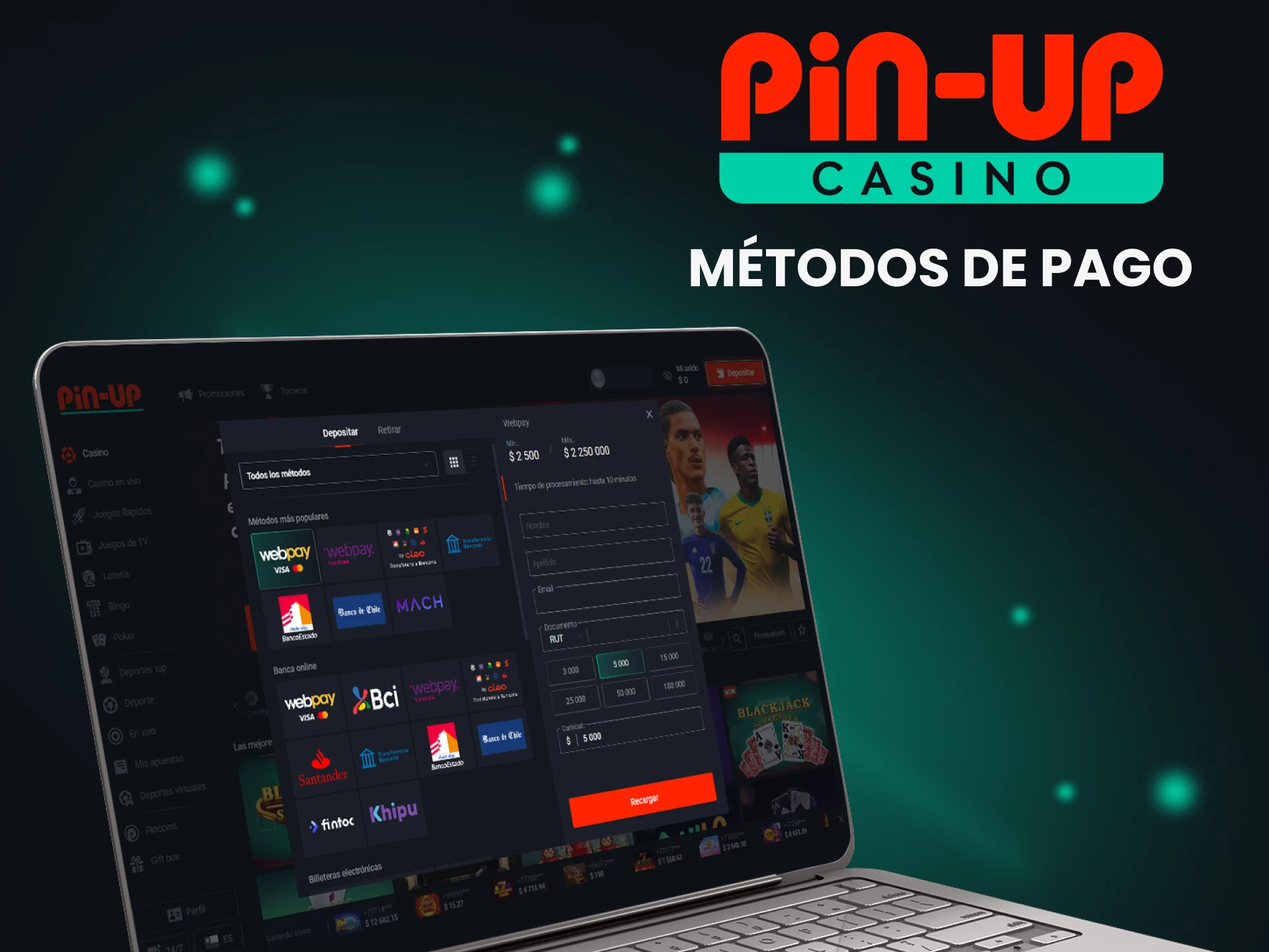 Elige un método de pago para jugar bingo en Pin Up.