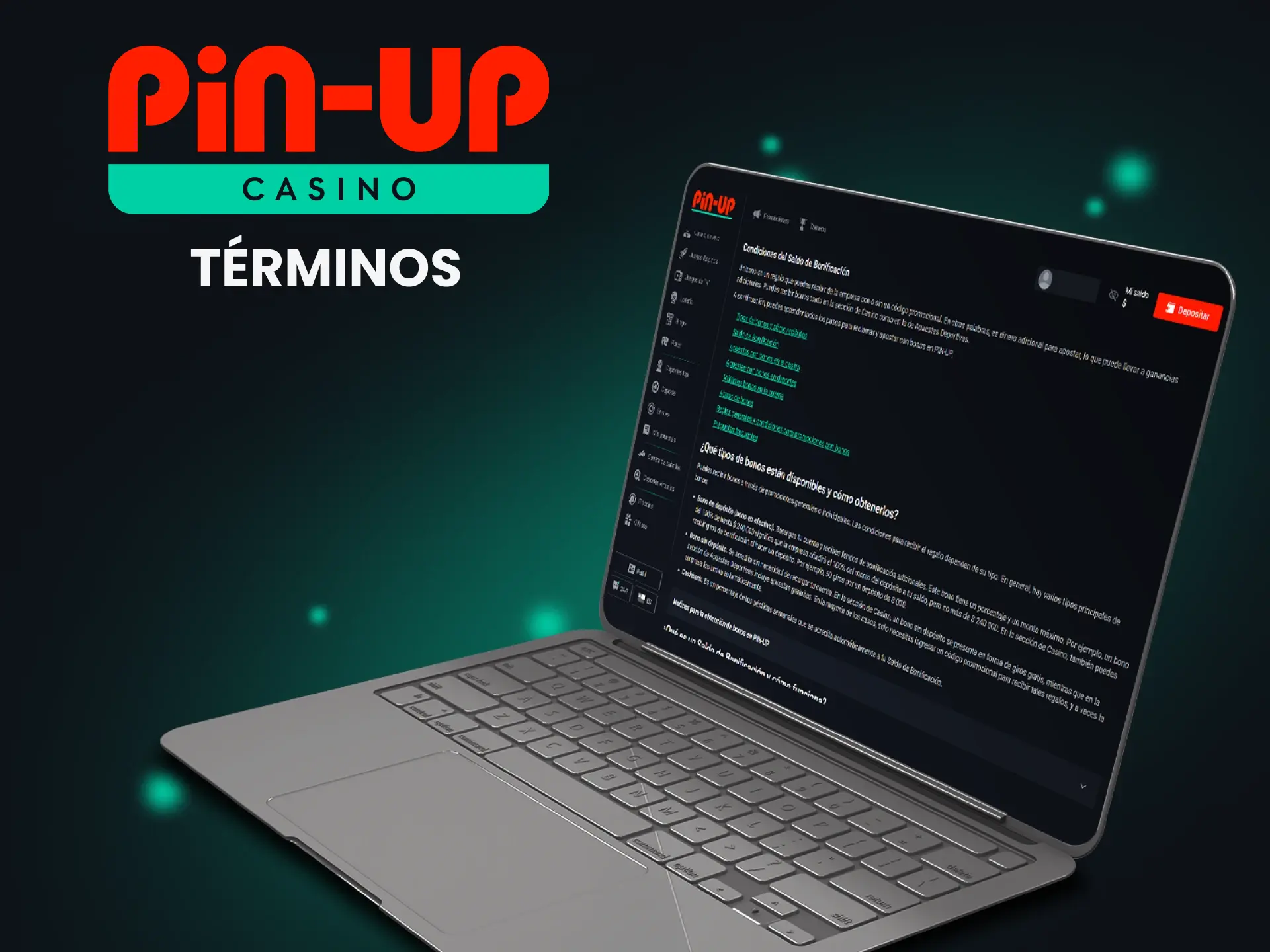 Estudia detenidamente las reglas para usar y apostar bonos en Pin Up.