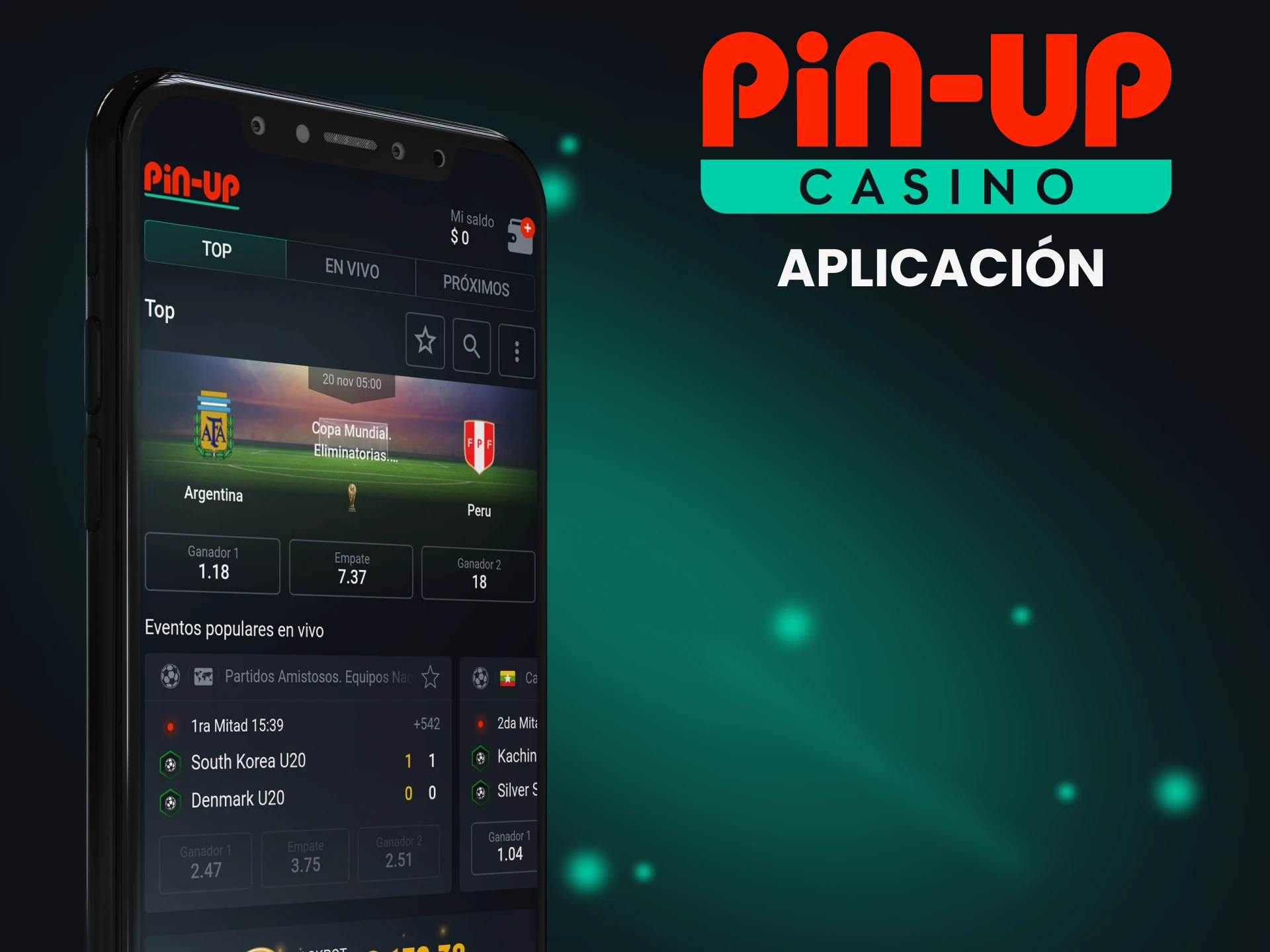 Haz apuestas en la aplicación Pin Up.