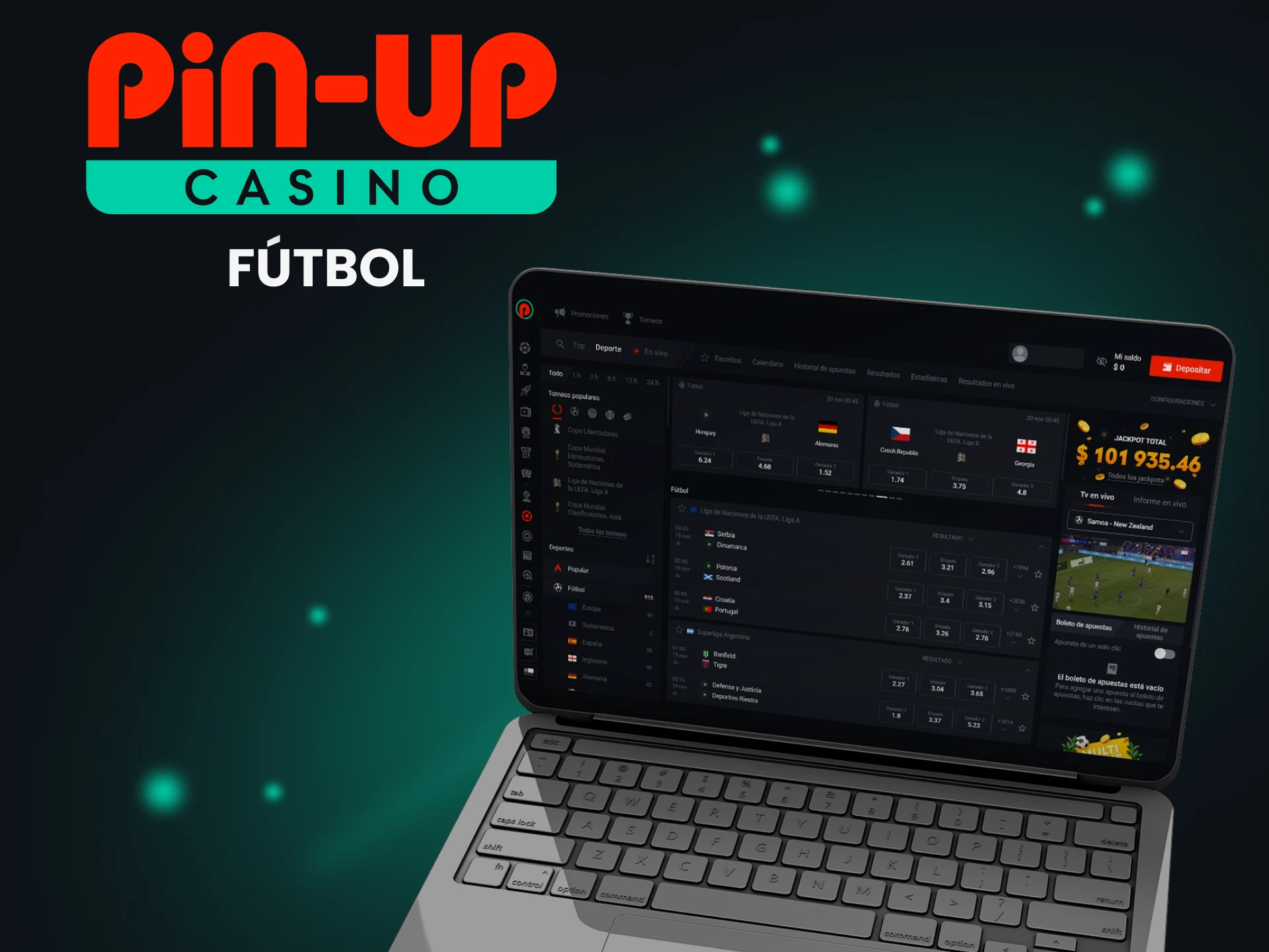 Puedes apostar en fútbol junto con Pin Up.