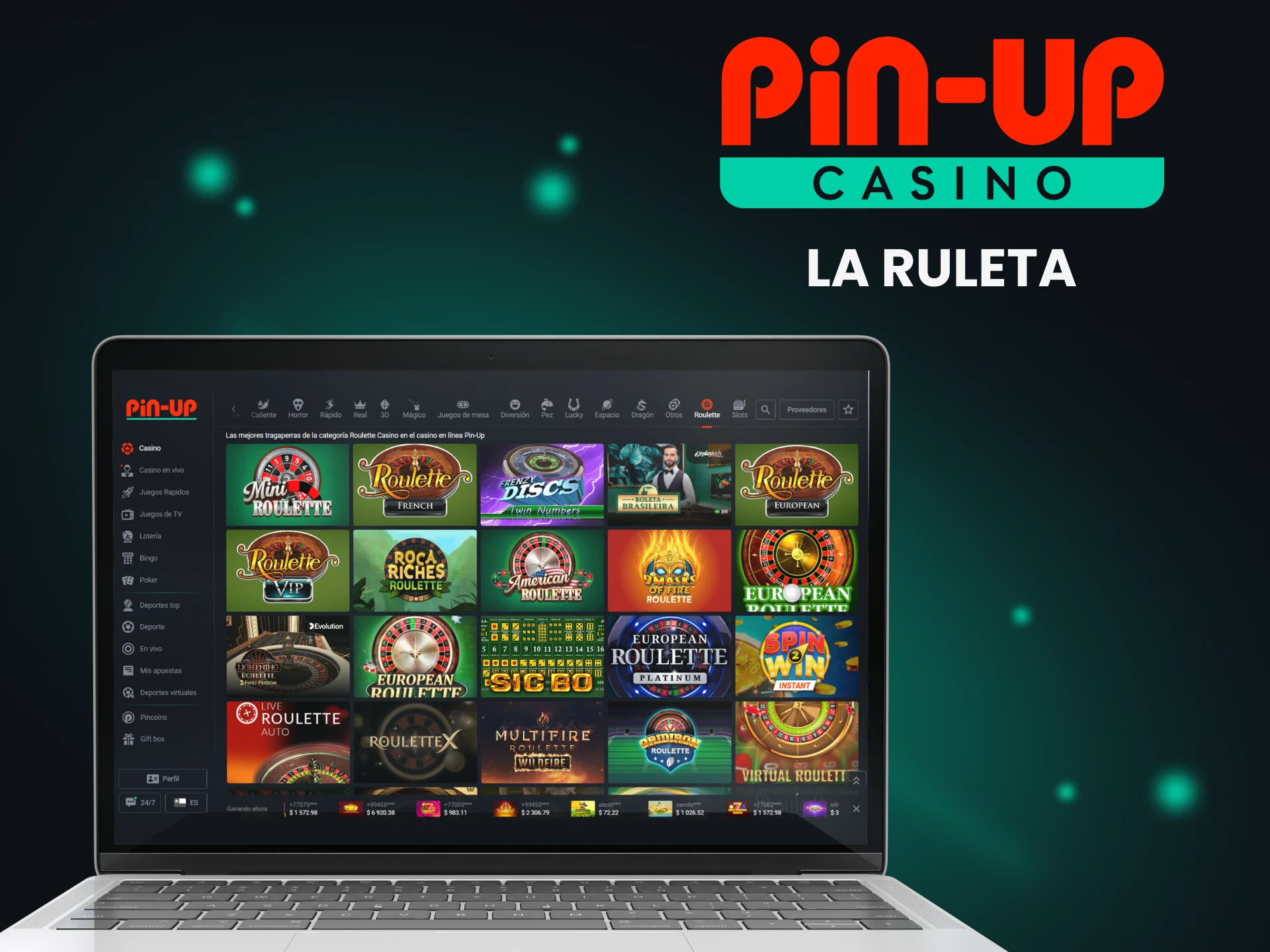 Juega a las ruleta de Pin Up.