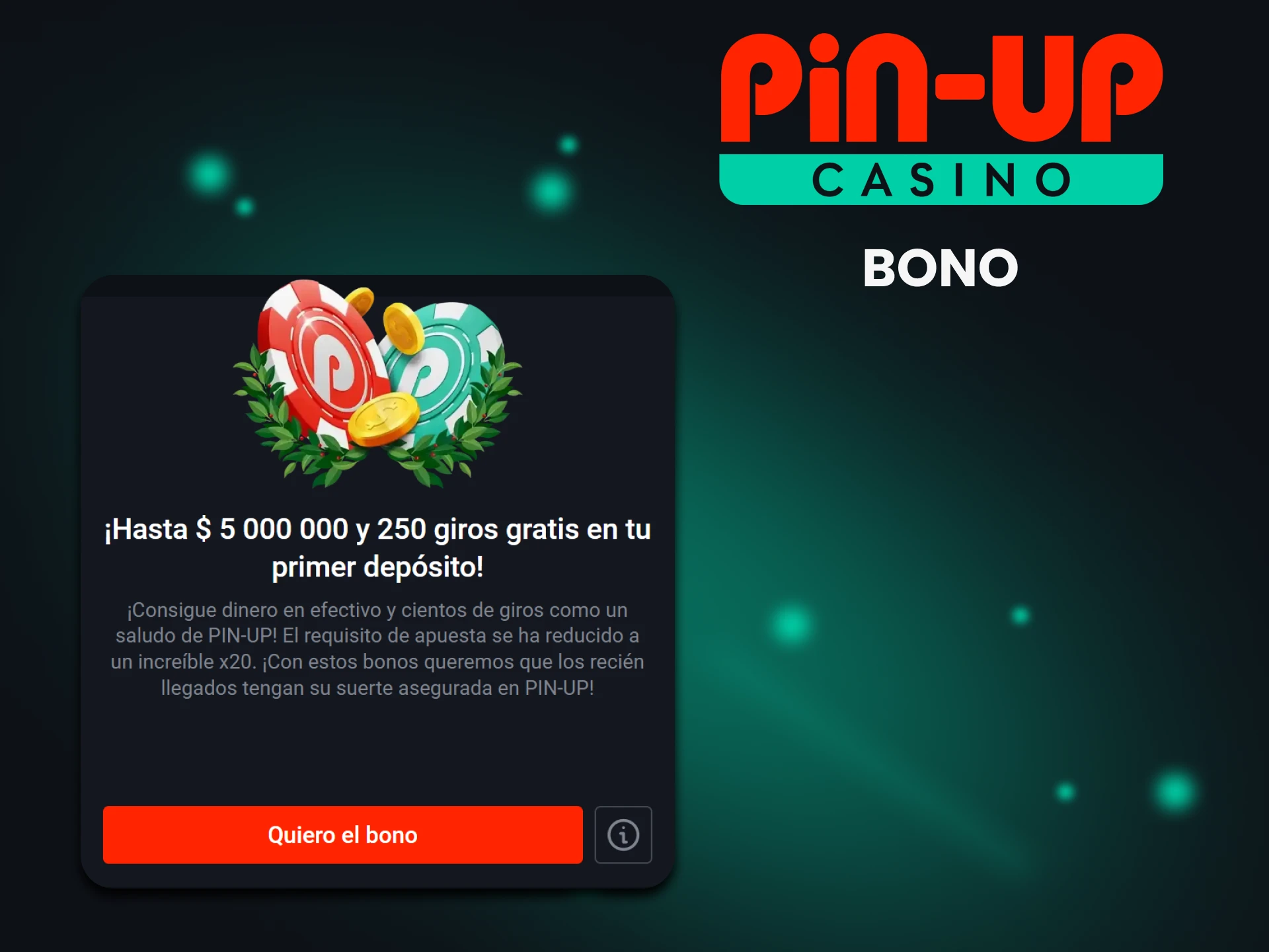 Pin Up ofrece un bono por jugar al póquer.