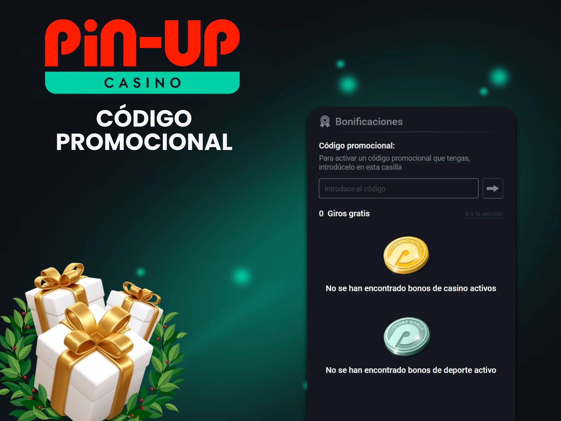 Aumente su depósito en Pin Up utilizando el código promocional.