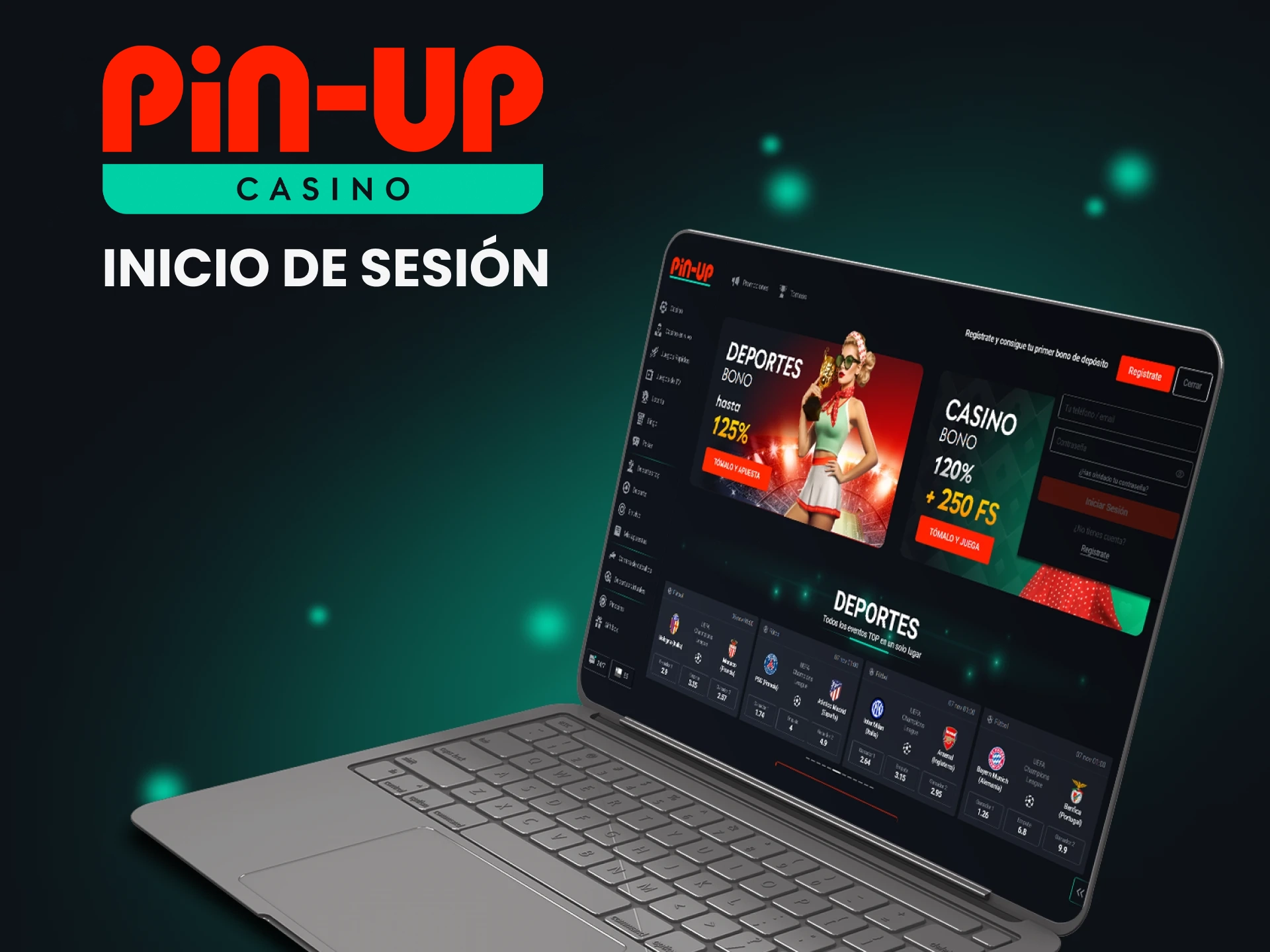 Accede a tu cuenta Pin Up para hacer tu primer depósito y ganar a lo grande en las tragaperras.