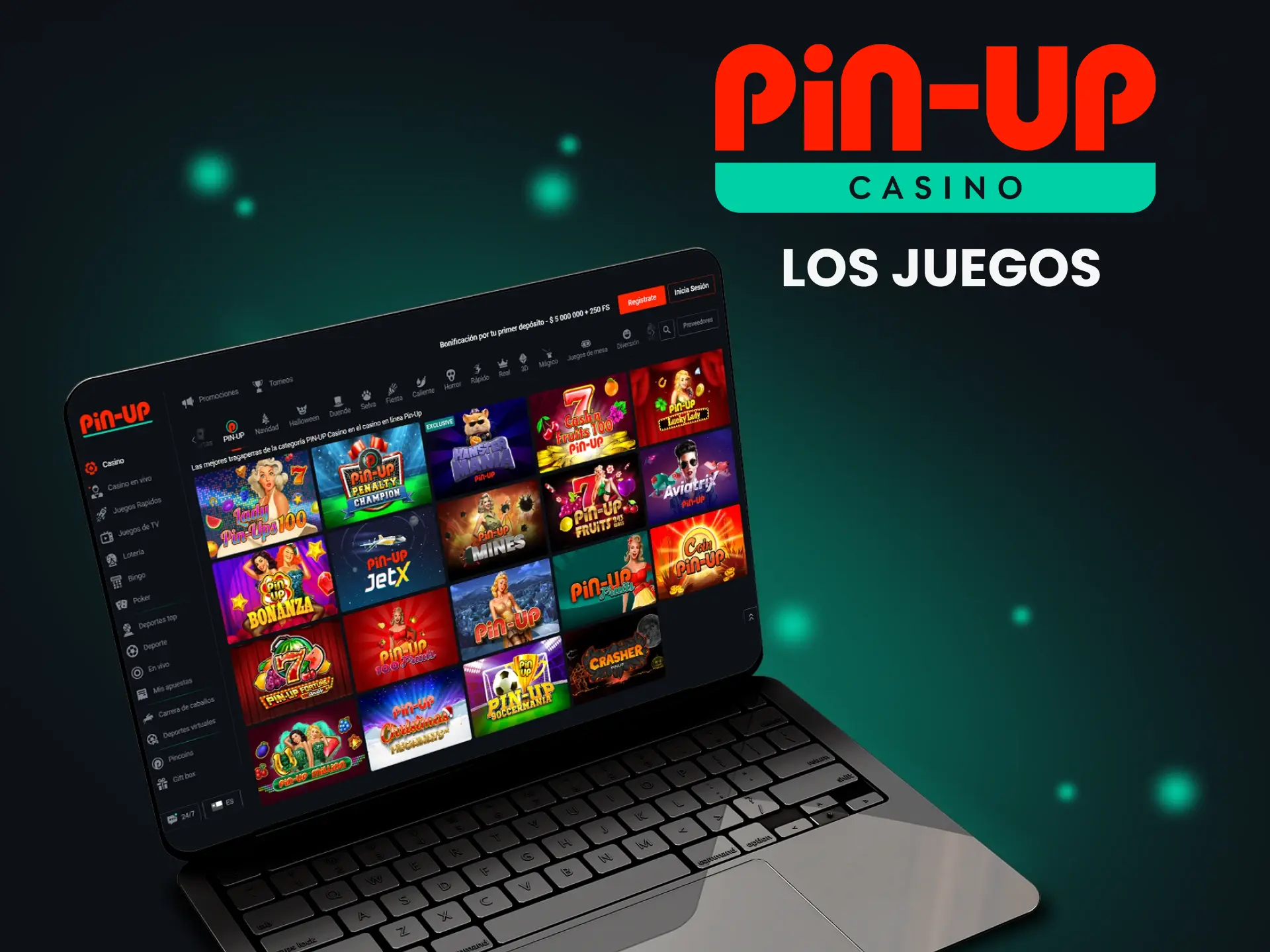 Juega y disfruta de las tragaperras disponibles en Pin Up.