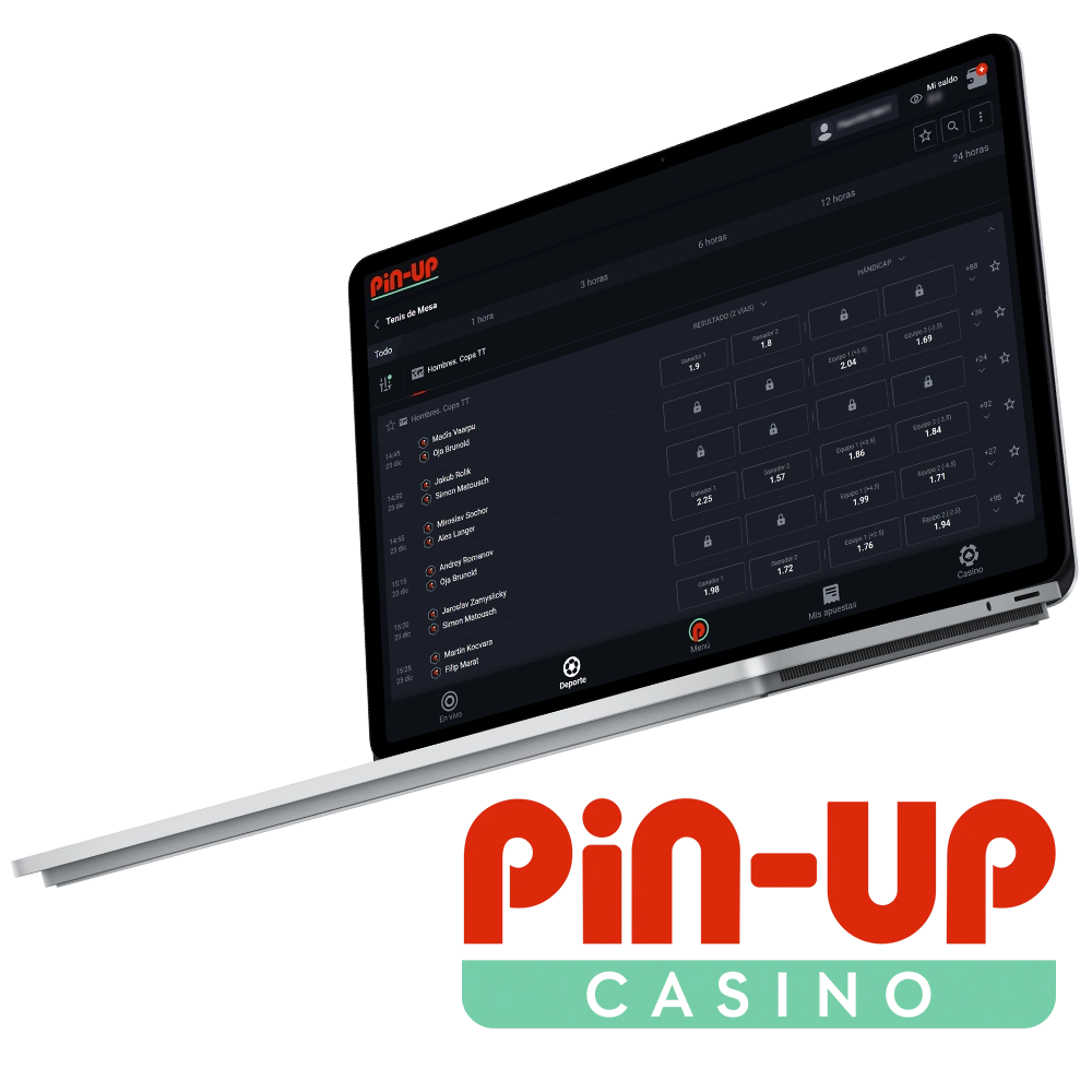 Pin Up es una de las principales plataformas de apuestas de tenis de mesa.