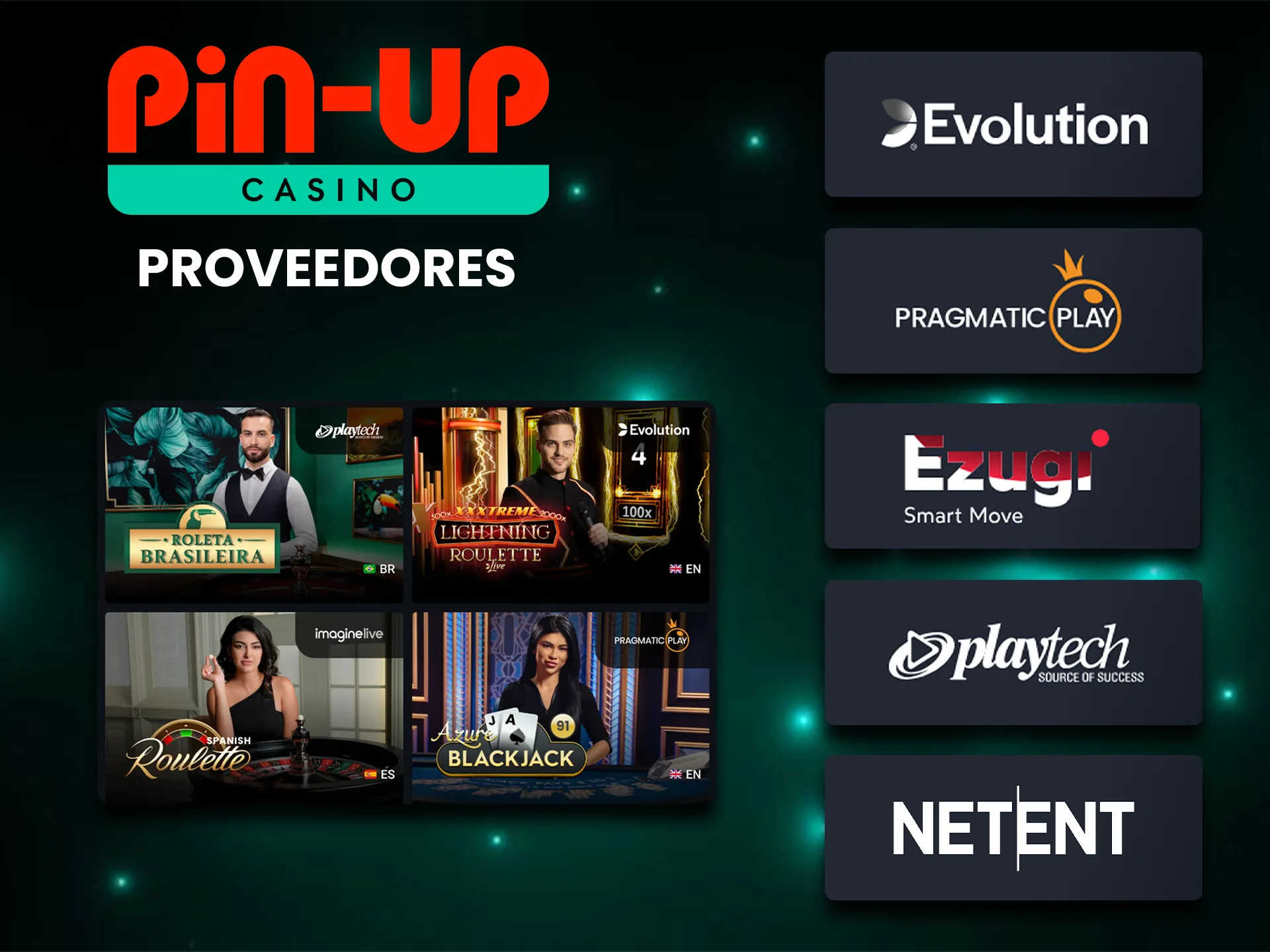 En Pin-Up encontrarás juegos de los proveedores más conocidos.