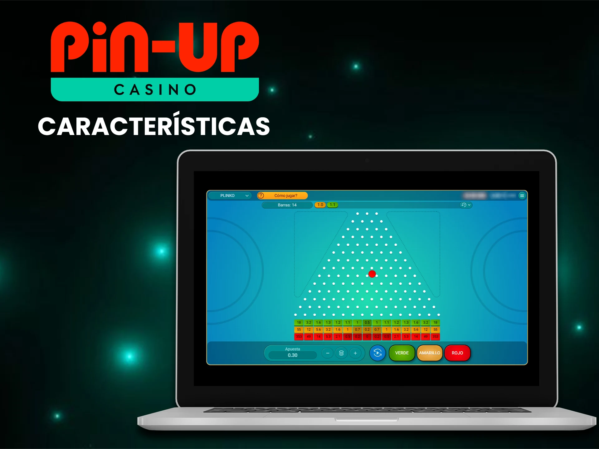 Más información sobre el juego Plinko en Pin-Up.