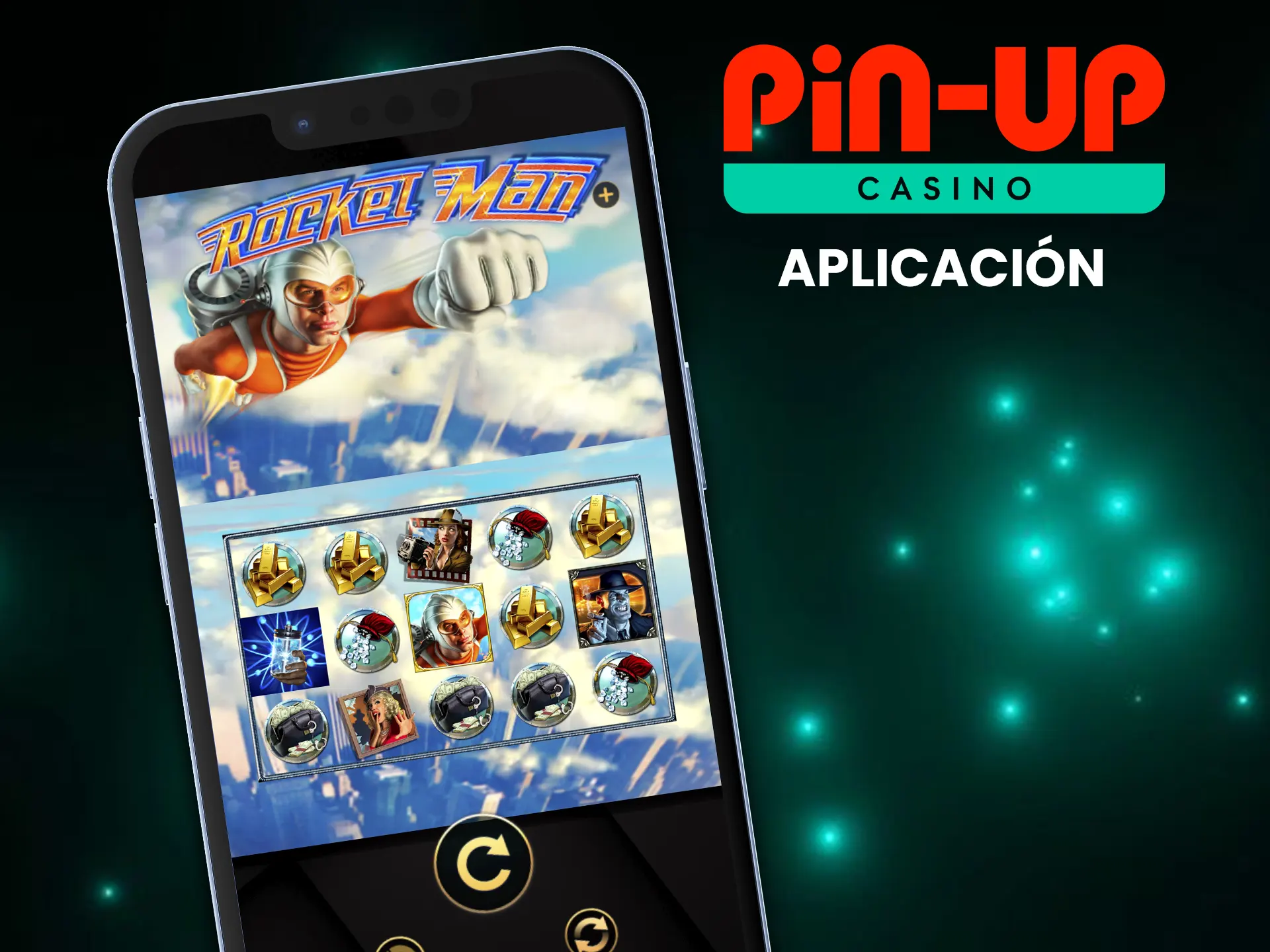 Jugar a Rocketman a través de la aplicación Pin-Up es aún más cómodo.