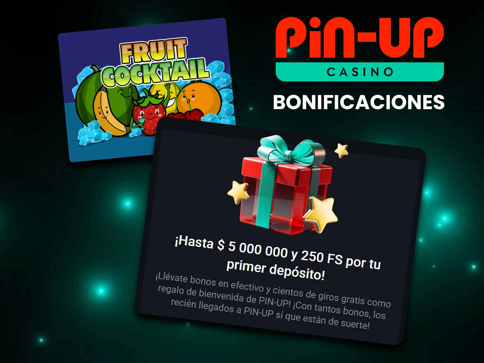 El bono Pin-Up para el juego Fruit Cocktail te está esperando.