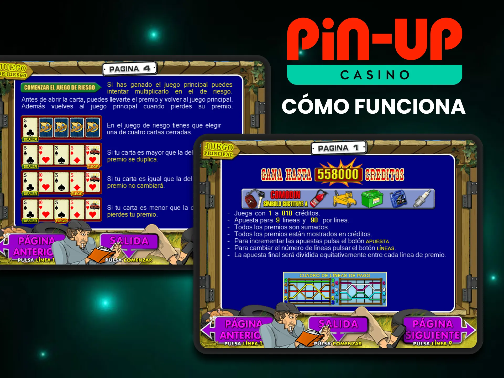 Descubre las funciones del juego Garage en Pin-Up.