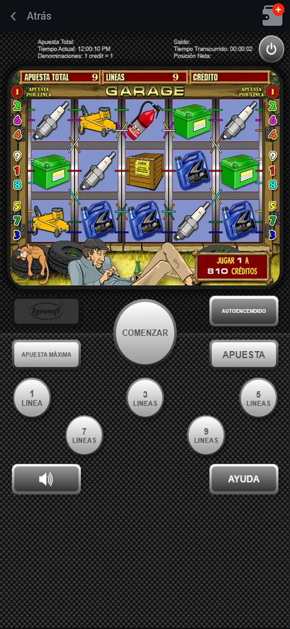 Empiece a apostar en el juego Garage en Pin-Up.