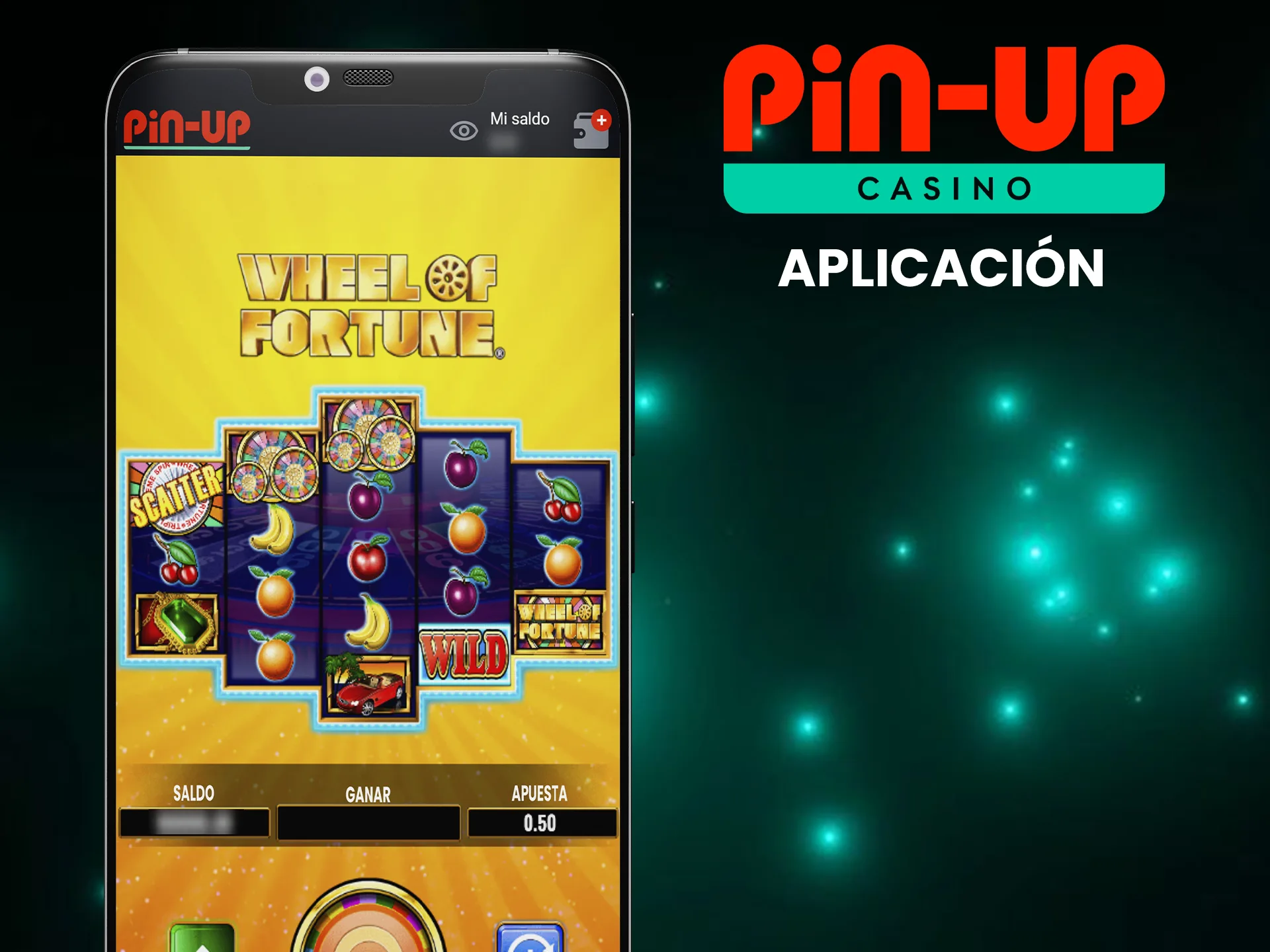 La aplicación Pin-Up te permite jugar a la Wheel of Fortune sobre la marcha.