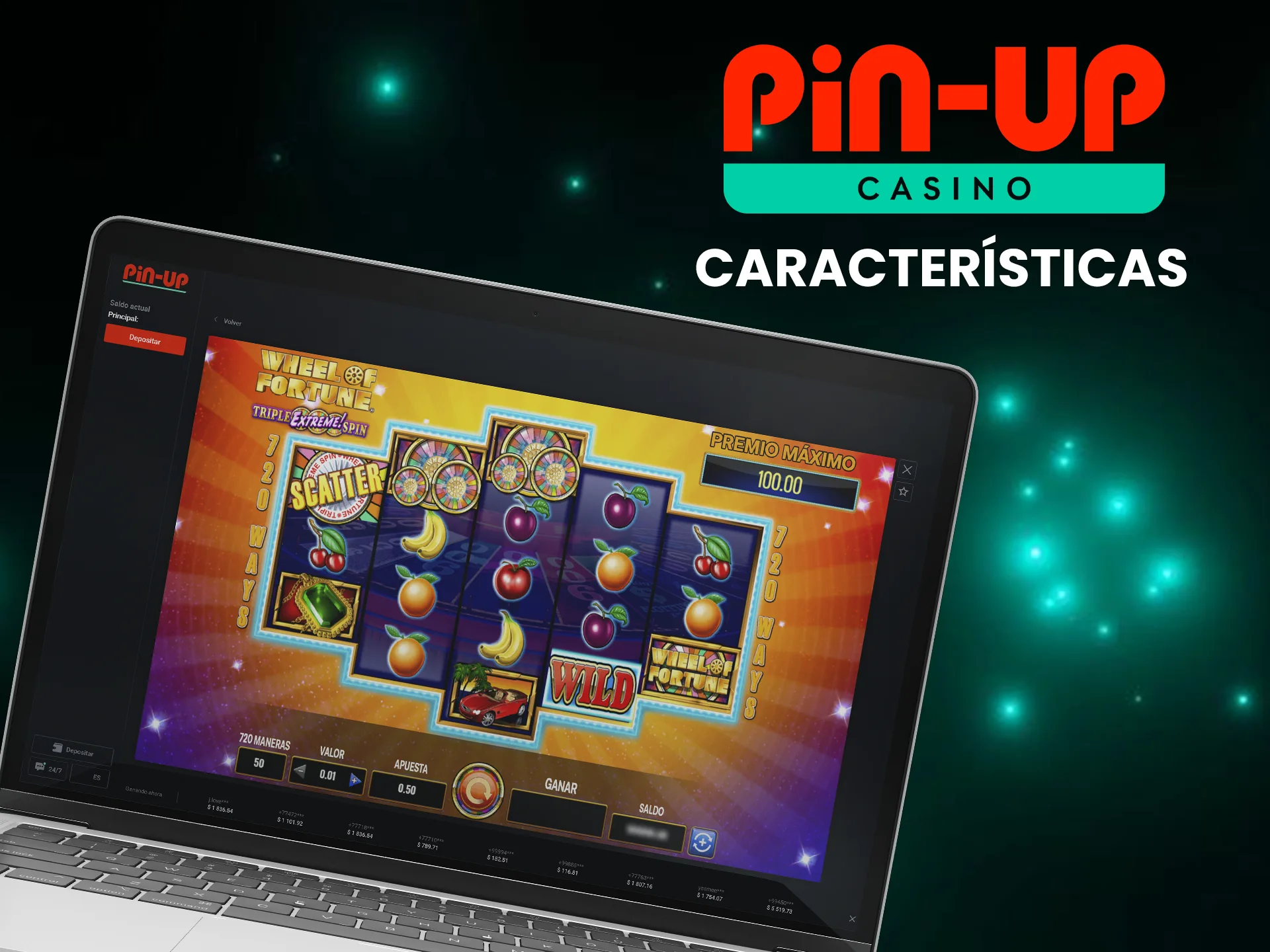 Descubre el colorido mundo del juego Wheel of Fortune en Pin-Up.
