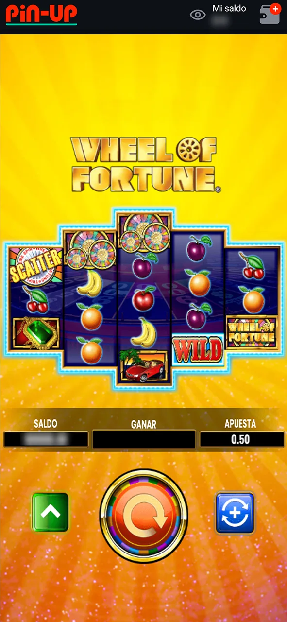Inicie el juego Wheel of Fortune en Pin-Up.