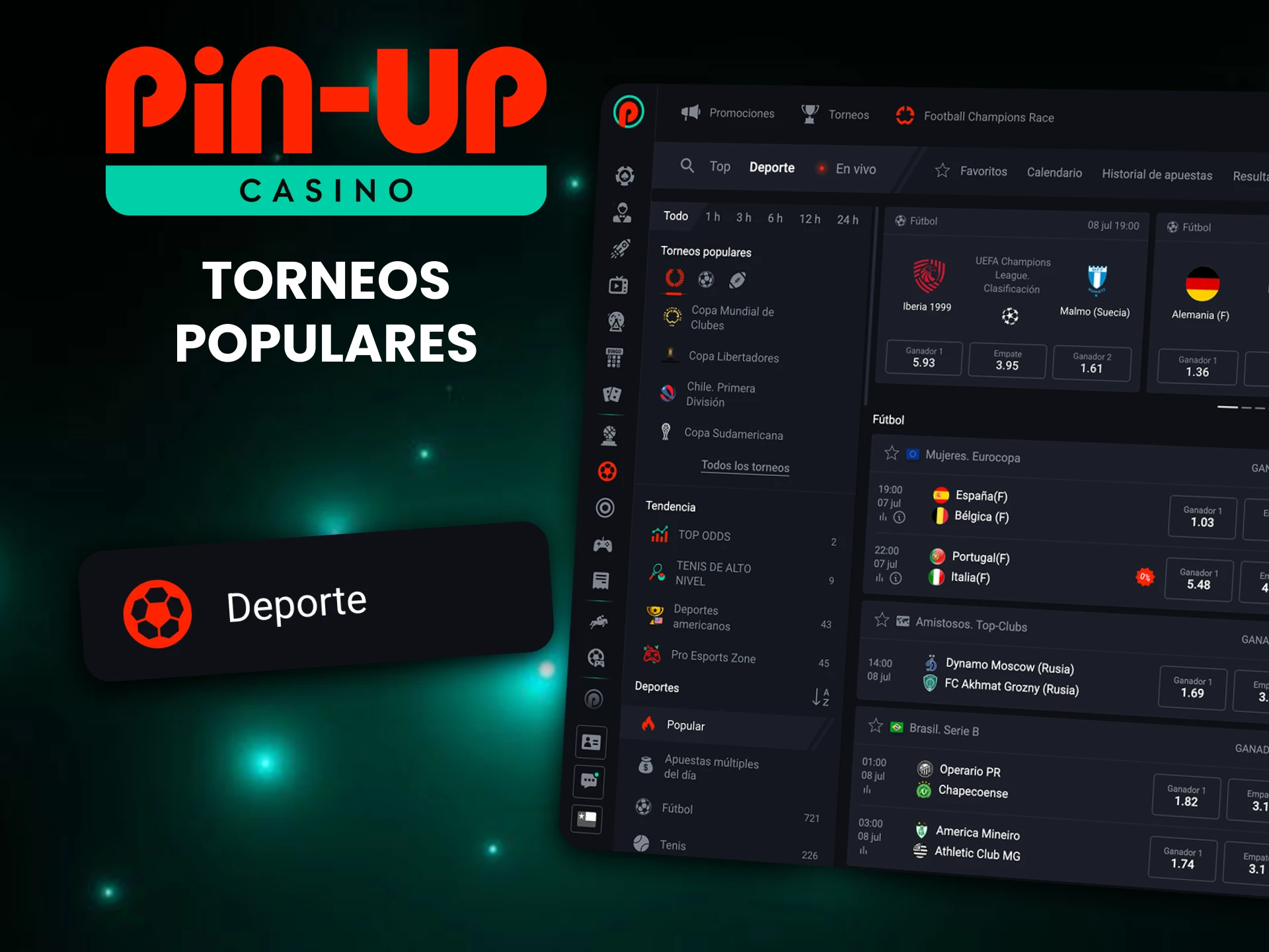 La plataforma oficial Pin-Up ofrece varios torneos de bádminton.