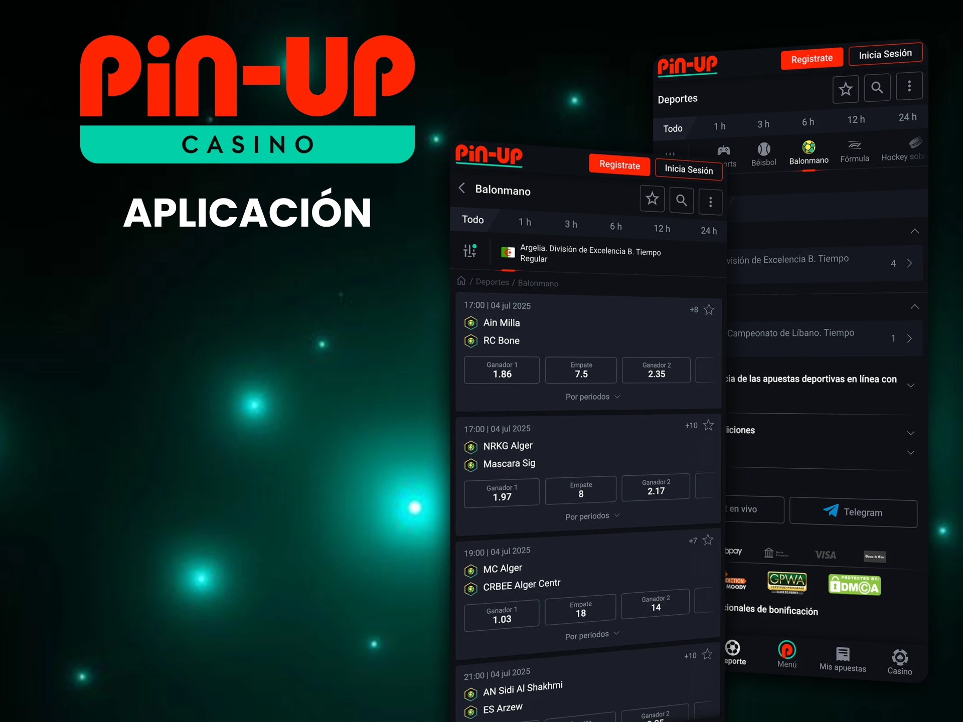 Descarga Pin-Up app y empieza a apostar en Balonmano.
