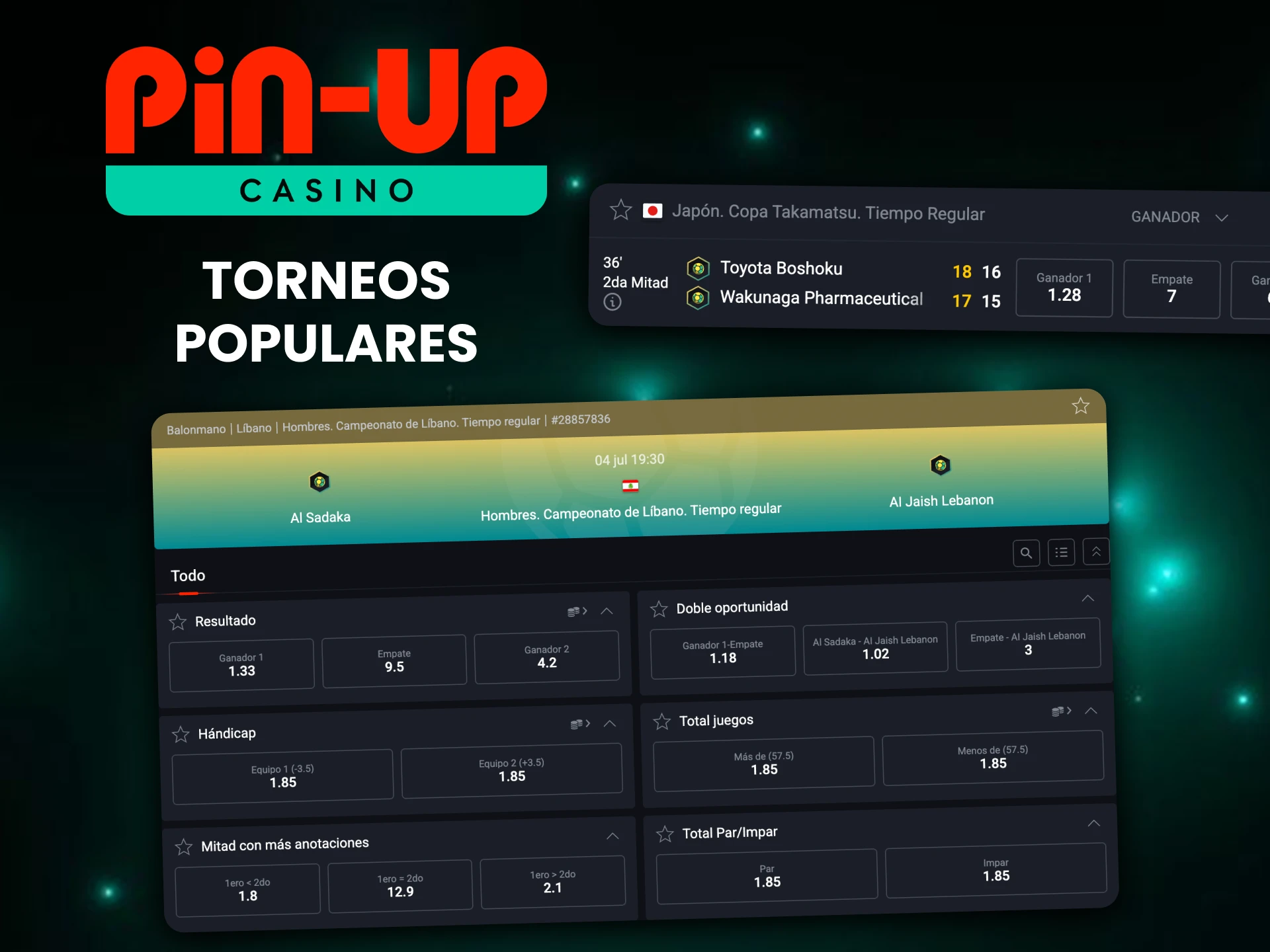 Participa en varias competiciones de balonmano en Pin-Up.