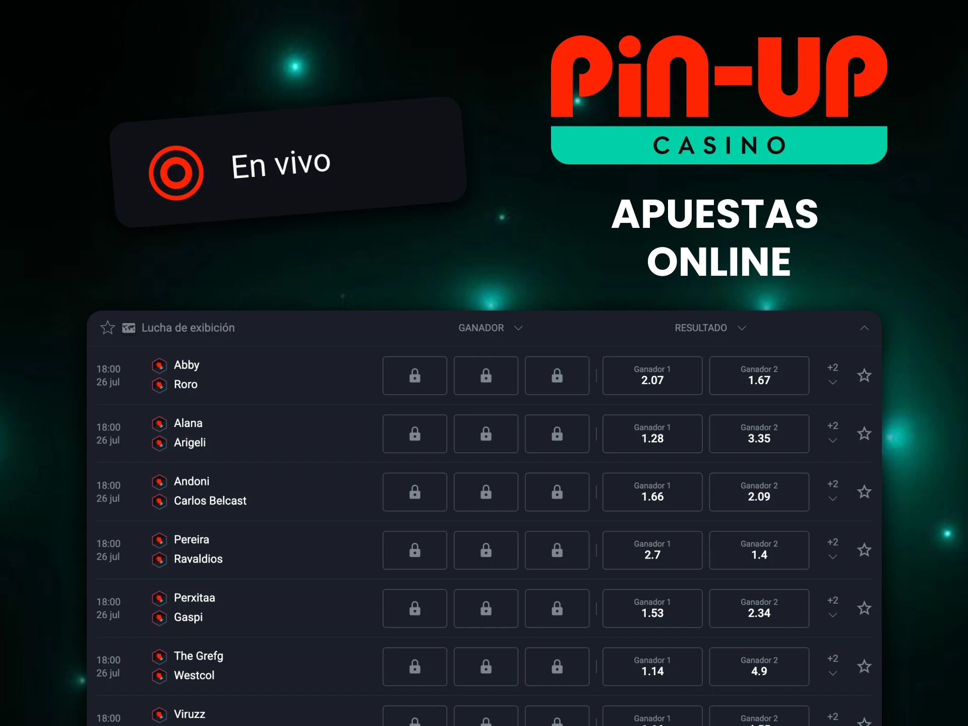 Disfruta de las apuestas de boxeo en directo en Pin-Up.