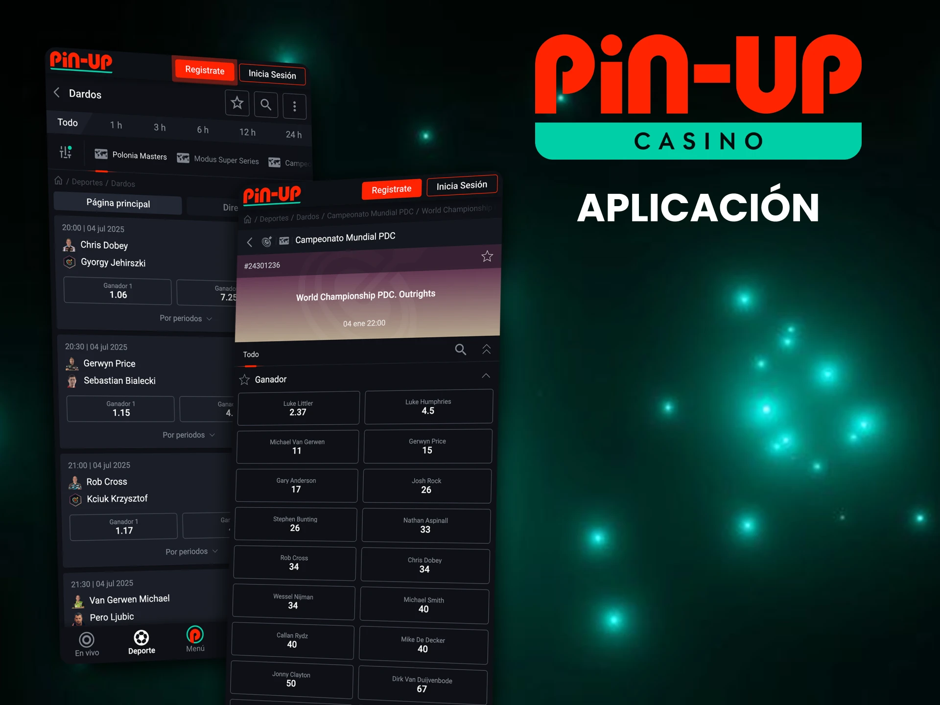 Realiza apuestas de dardos desde cualquier lugar con la aplicación Pin-Up.