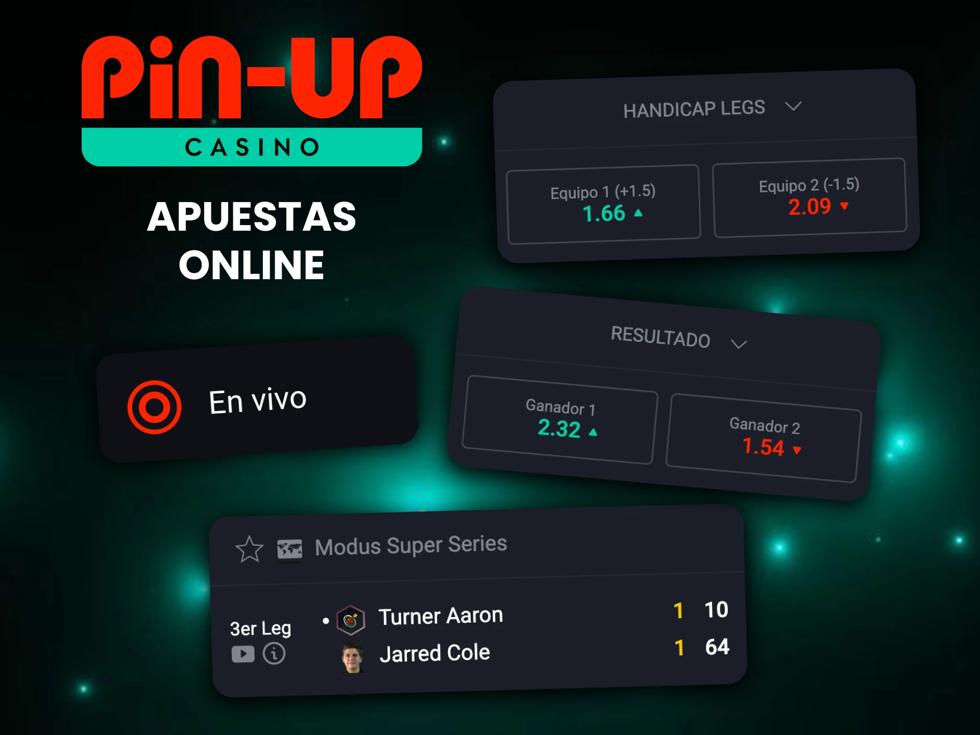 Pruebe las apuestas de dardos en línea en Pin-Up.