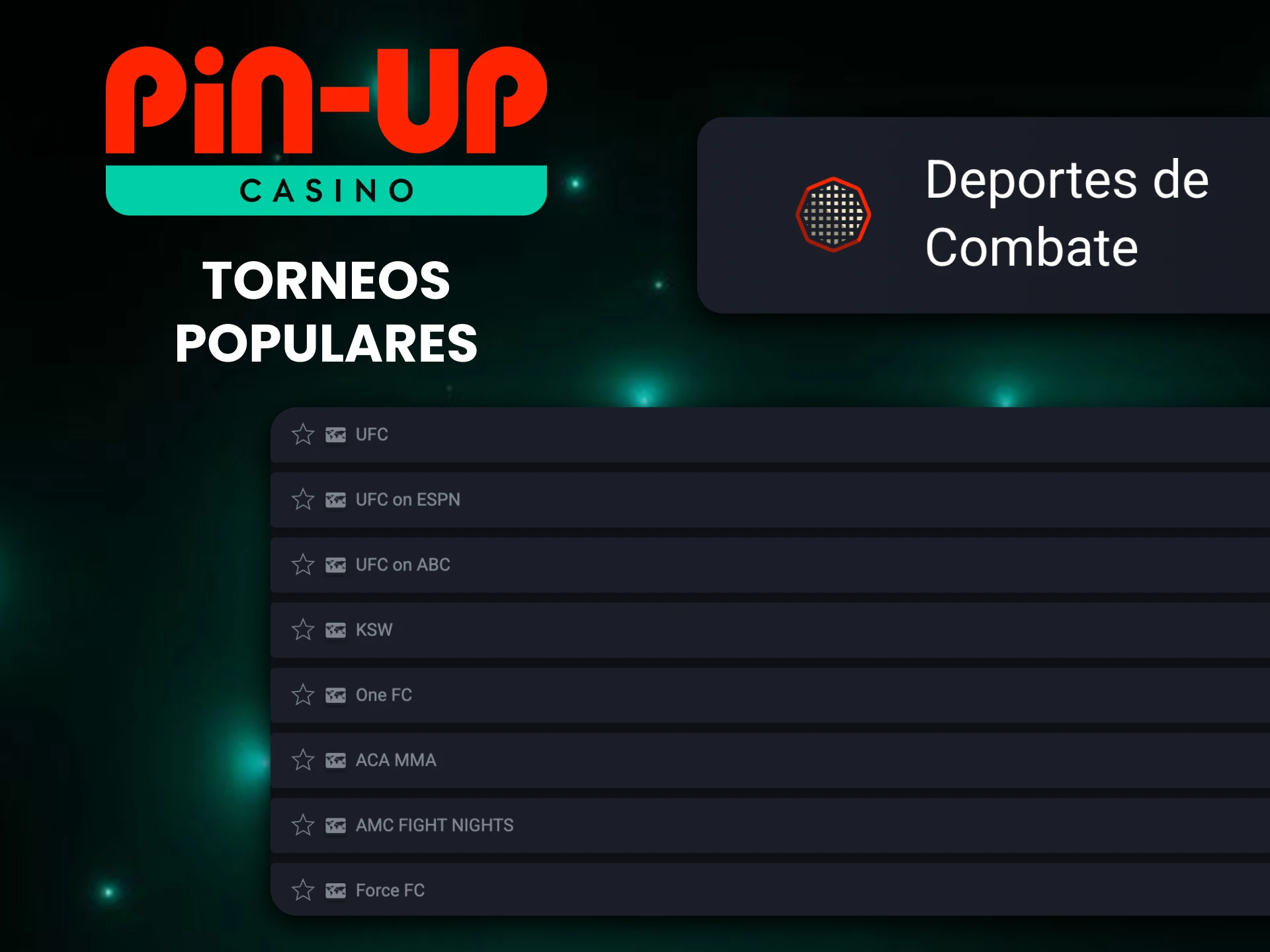 Apuesta en deportes de combate con la plataforma de apuestas Pin-Up.