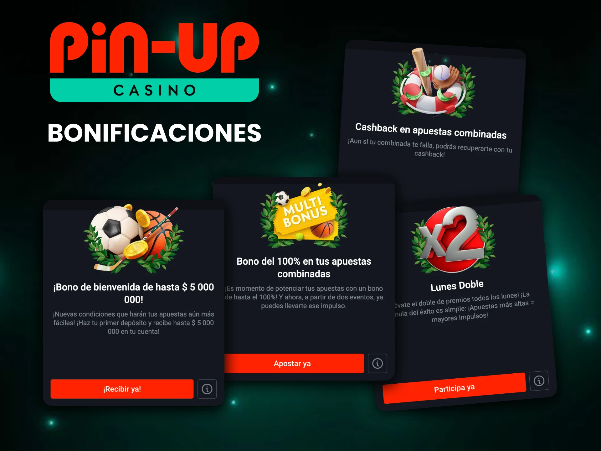 Pin-Up ofrece varias bonificaciones especiales para el patinaje artístico.