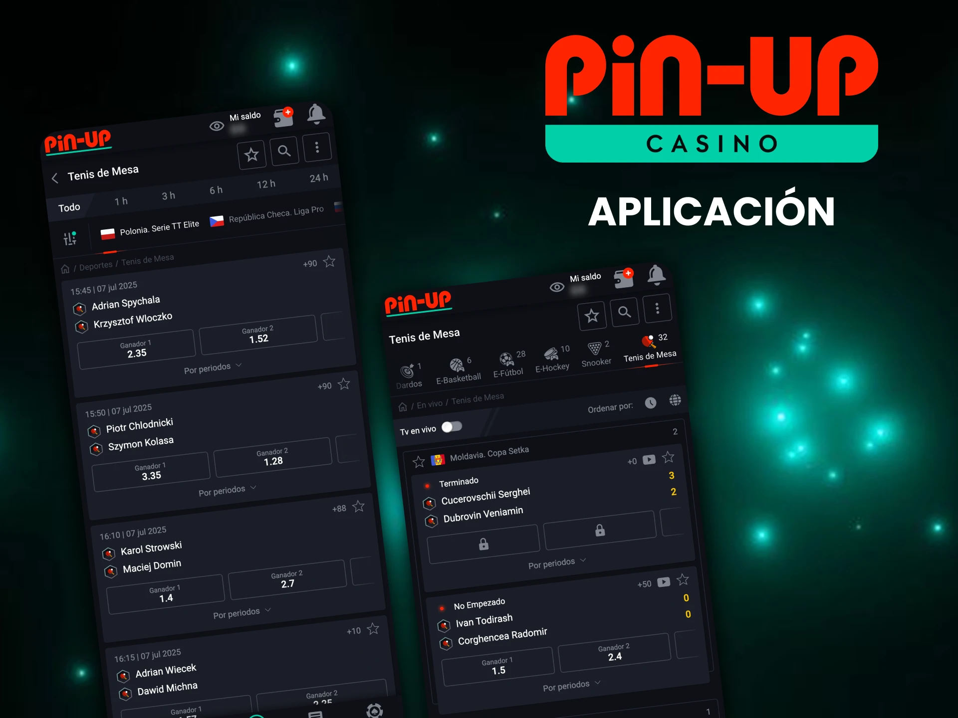 Con la aplicación Pin-Up puedes hacer apuestas en cuestión de segundos.