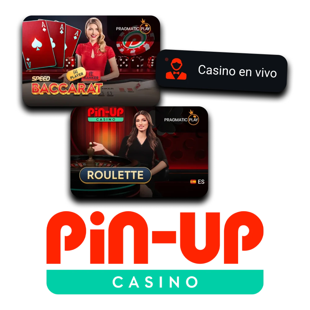 Vive el ambiente de un casino en vivo con Pin Up.