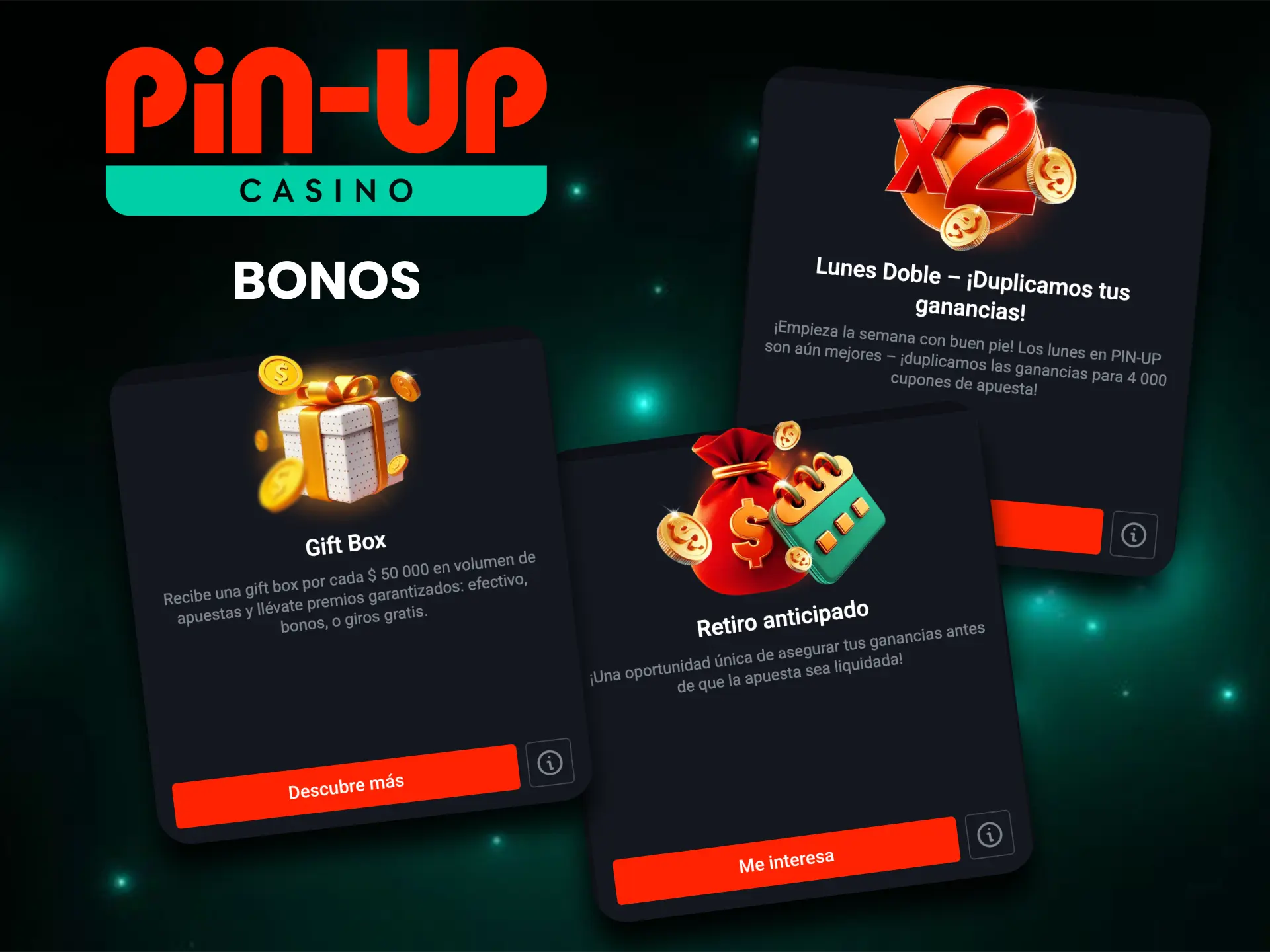 Aprovecha el bono para ganar experiencia y confianza al jugar en Pin Up.