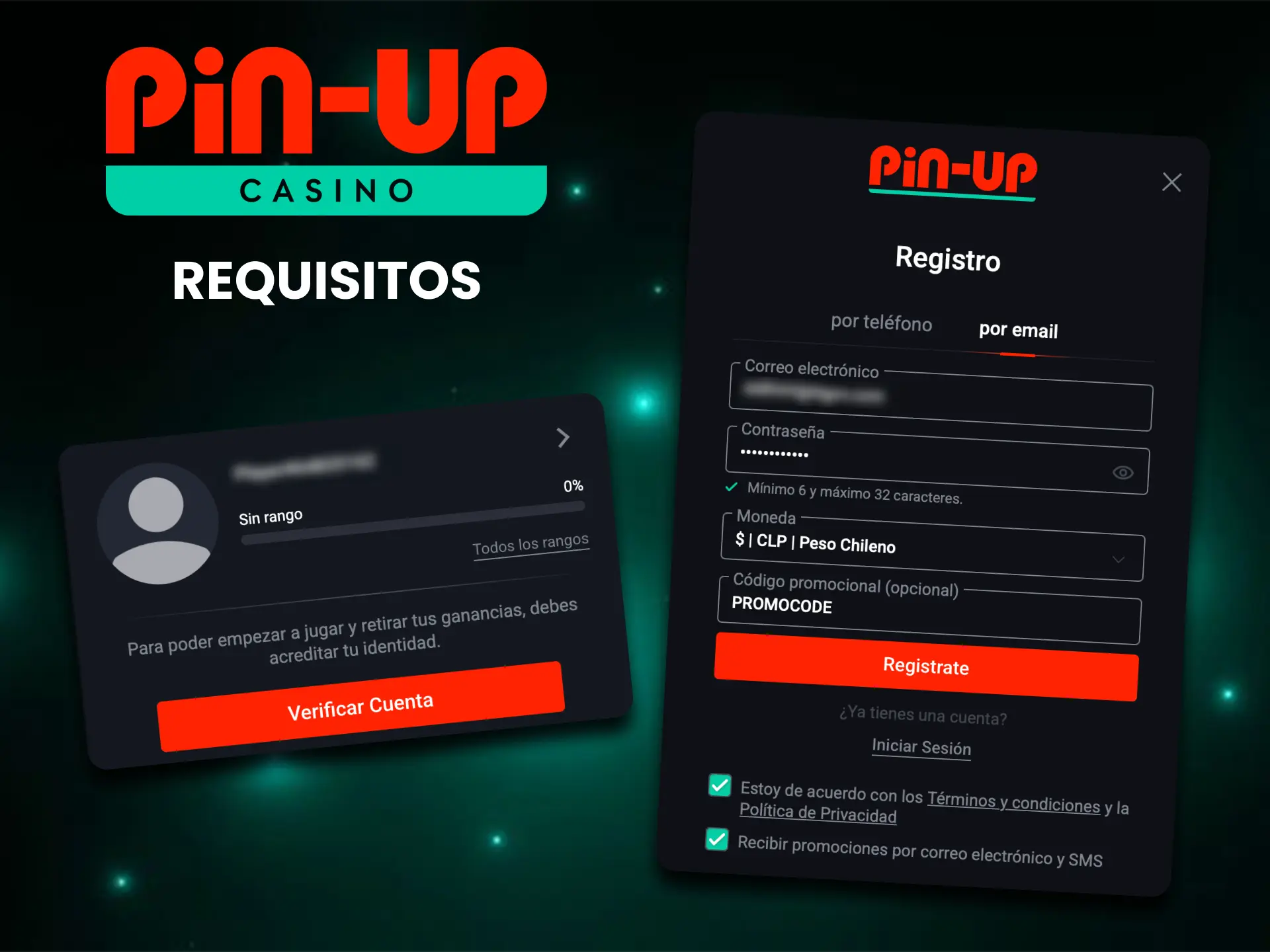Conozca los principales requisitos necesarios para abrir una cuenta en Pin Up.