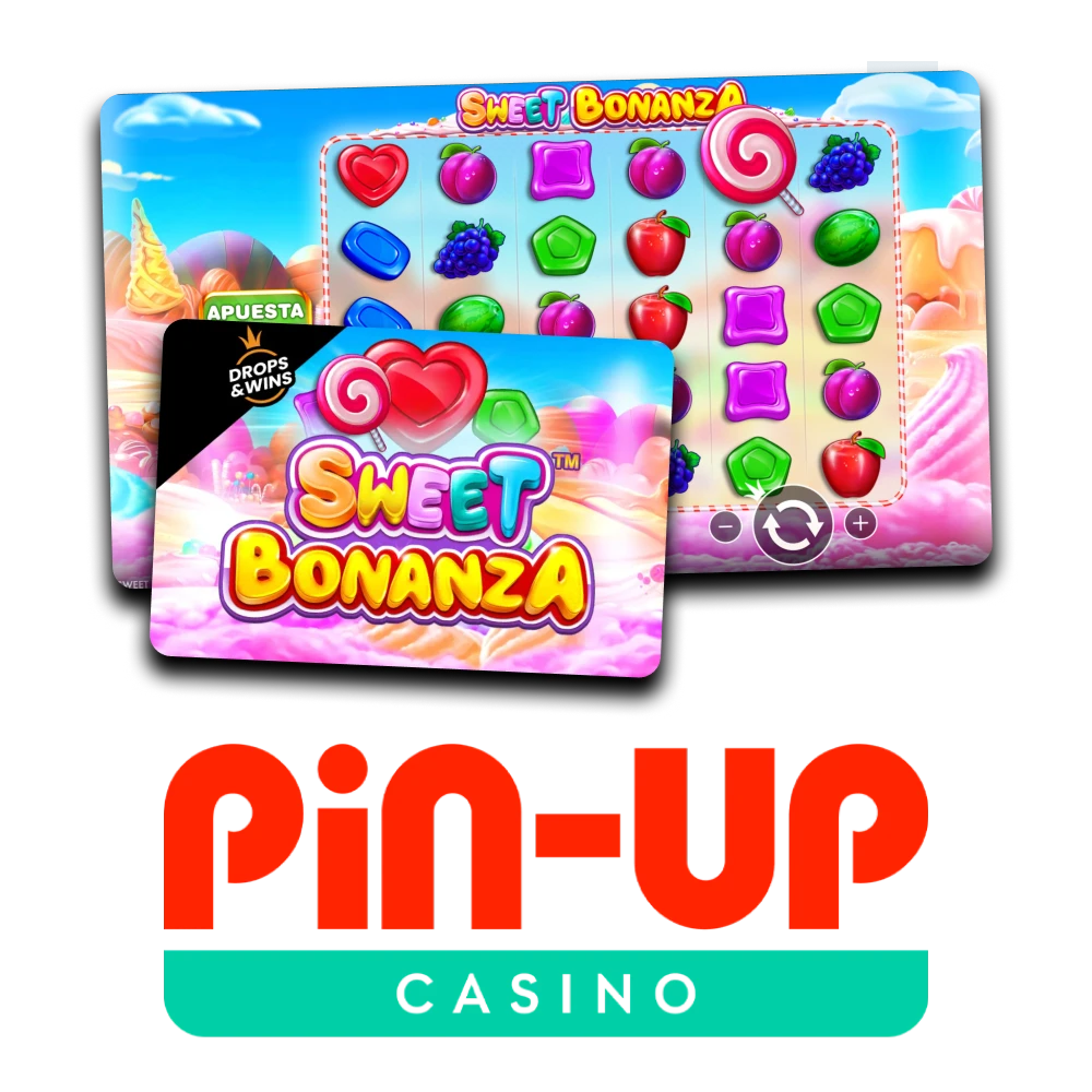 Prueba la colorida tragaperras Sweet Bonanza en Pin Up.