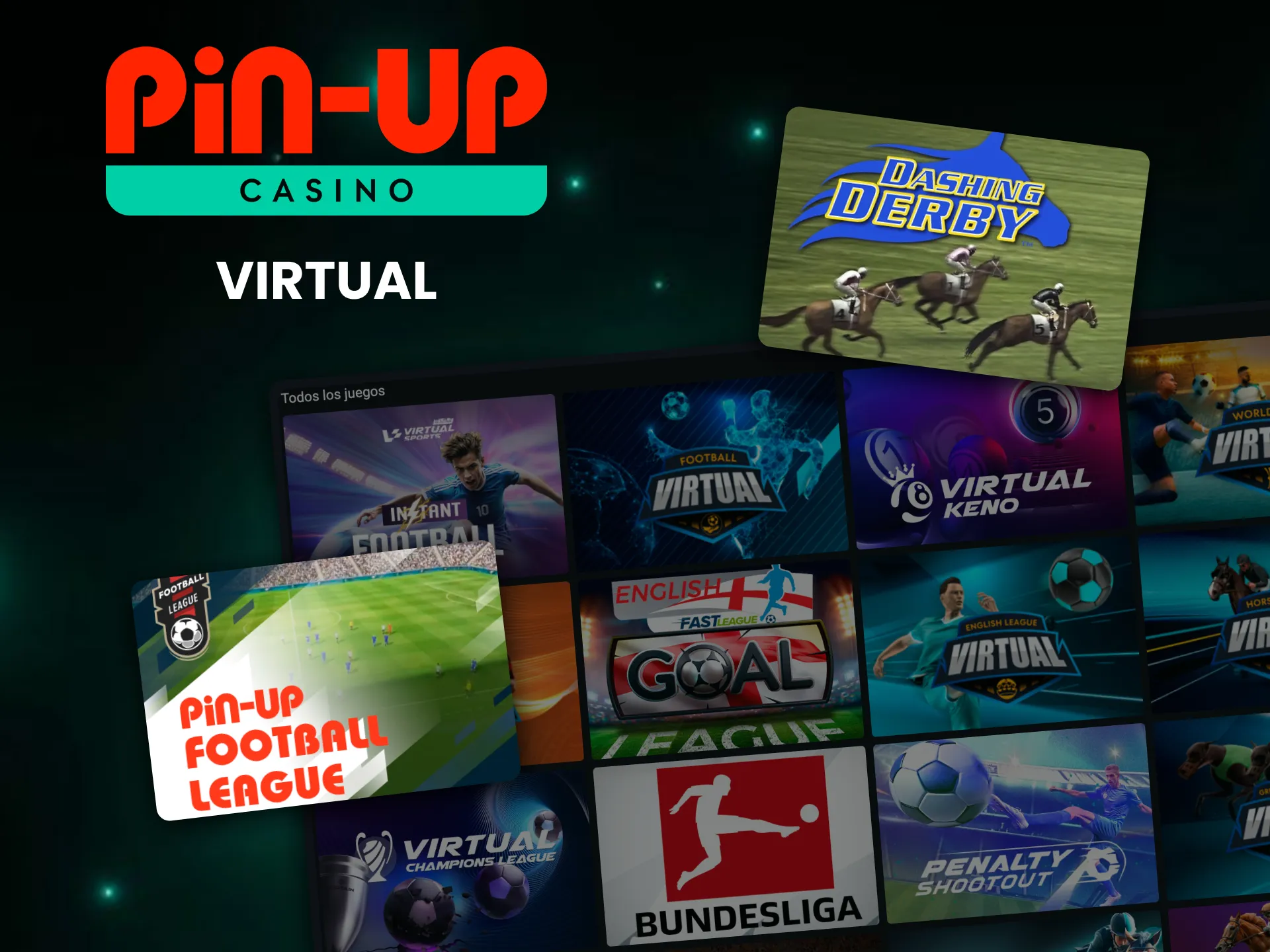 Visita la sección de deportes virtuales para apostar en Pin Up.
